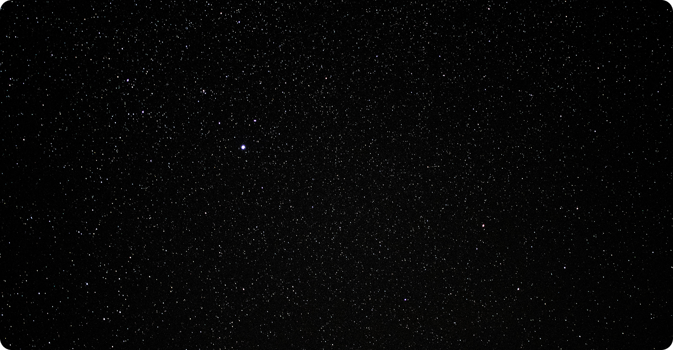 A star-filled night sky